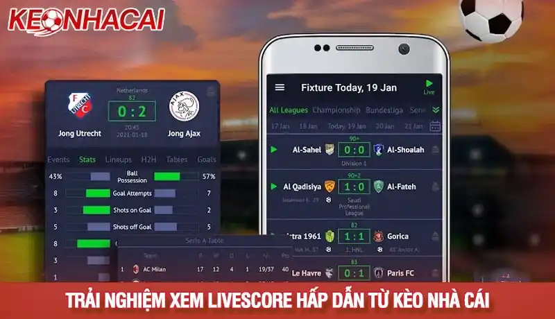 Trải nghiệm xem livescore đỉnh cạo tại chuyên trang Tỷ lệ kèo nhà cái